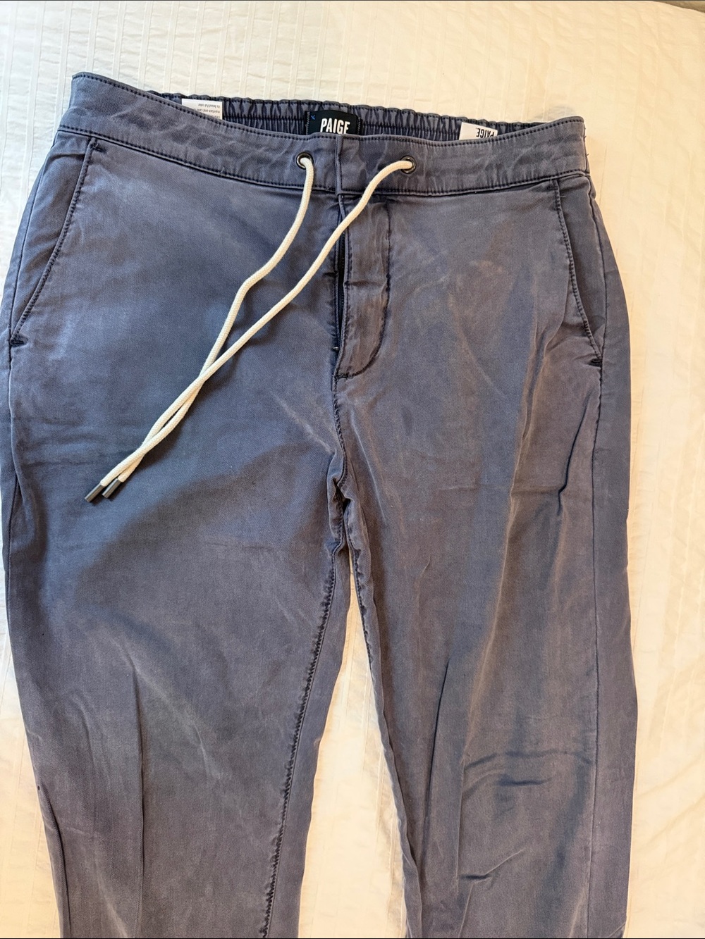 PAIGE Men's Drawstring Joggers in Slate